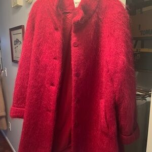 Appleseed's Red Wool Blend Coat